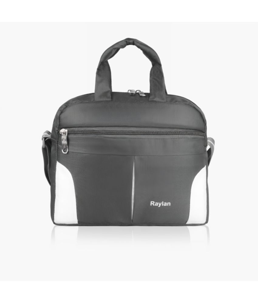     			Raylan - Grey Colorblocked Messenger Bag