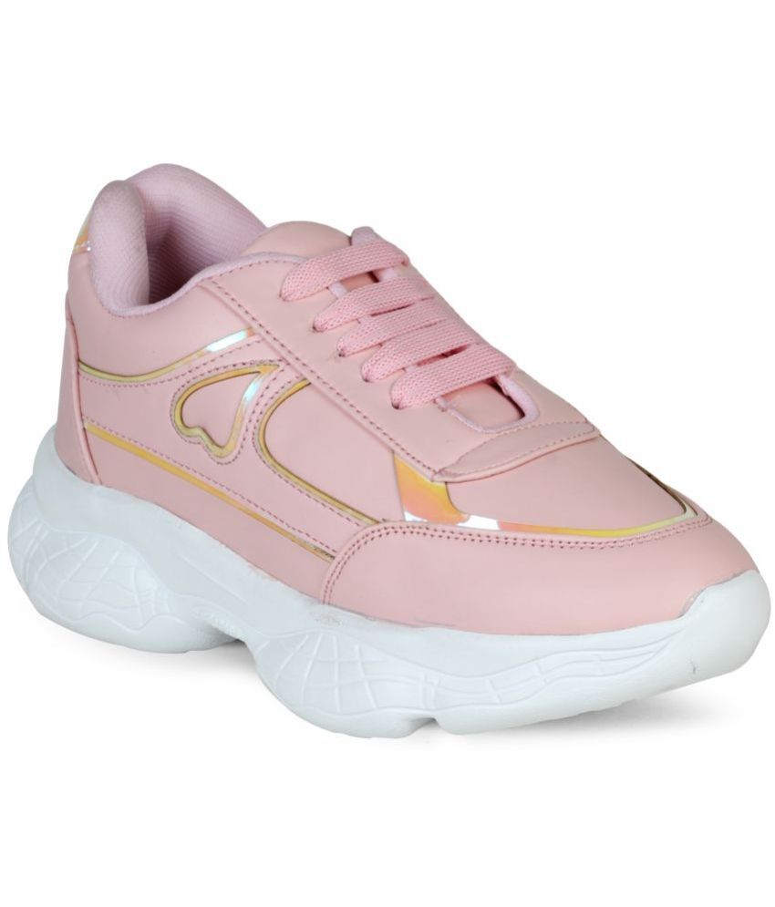     			Saheb Pink Women's Sneakers