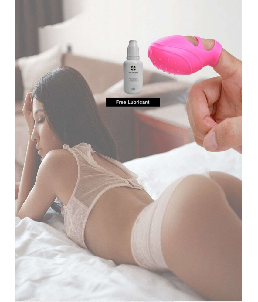     			Vibrating Vagina Massager Clit G Point Vibrator Finger Sleeve Tips Women Sex Toys