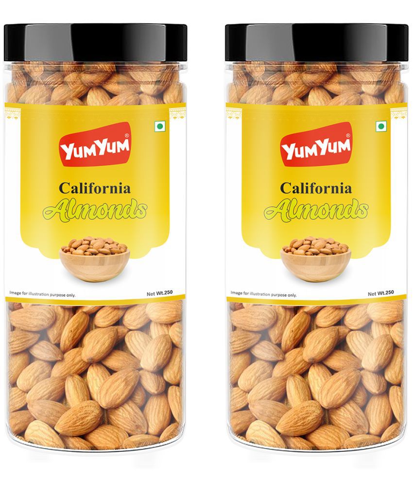     			YUM YUM Premium California Almonds 500 g Jar