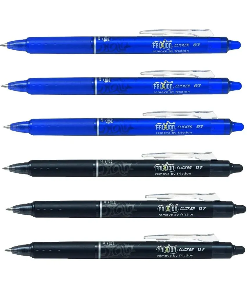 Buy Pilot Frixion RT Clicker Roller Pen (Blue) Pack of 3 Online at Best  Prices in India - JioMart.