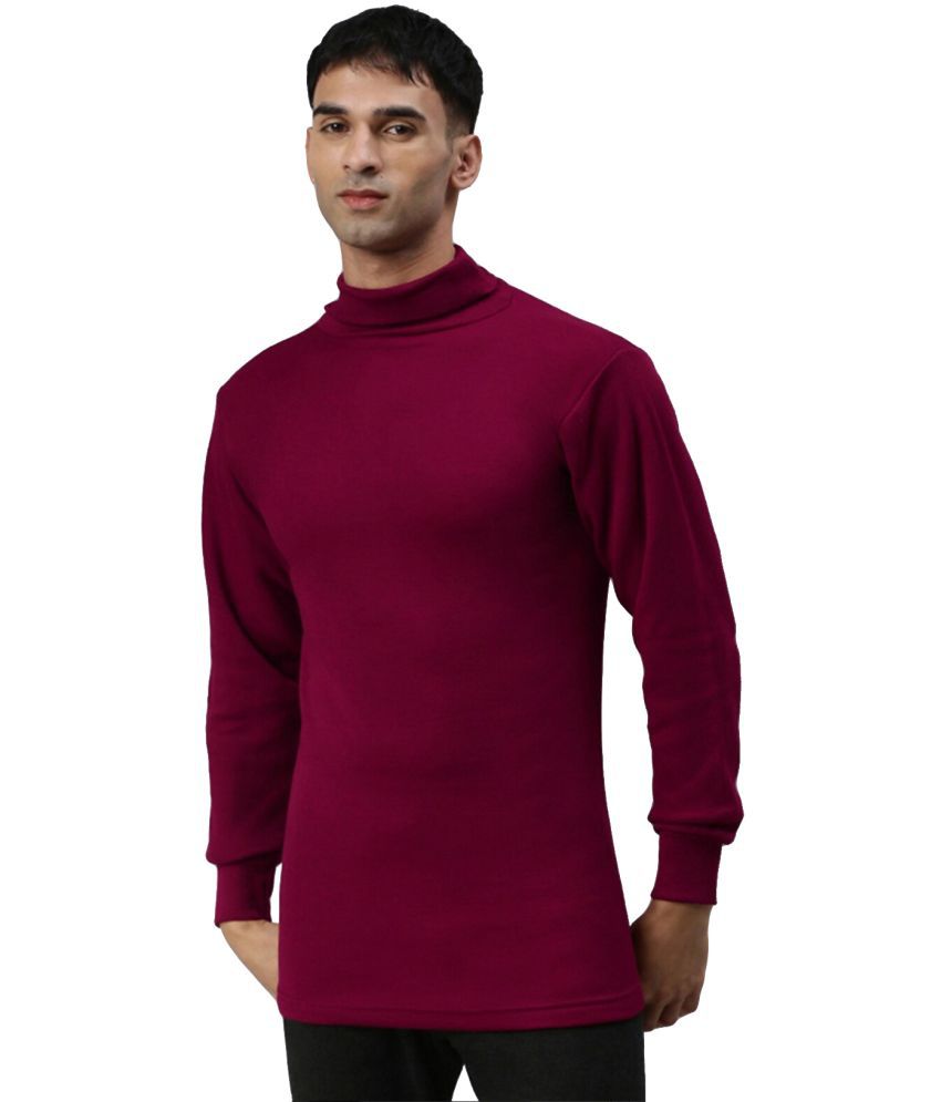     			Amul - Maroon Polyester Men's Thermal Tops ( Pack of 1 )