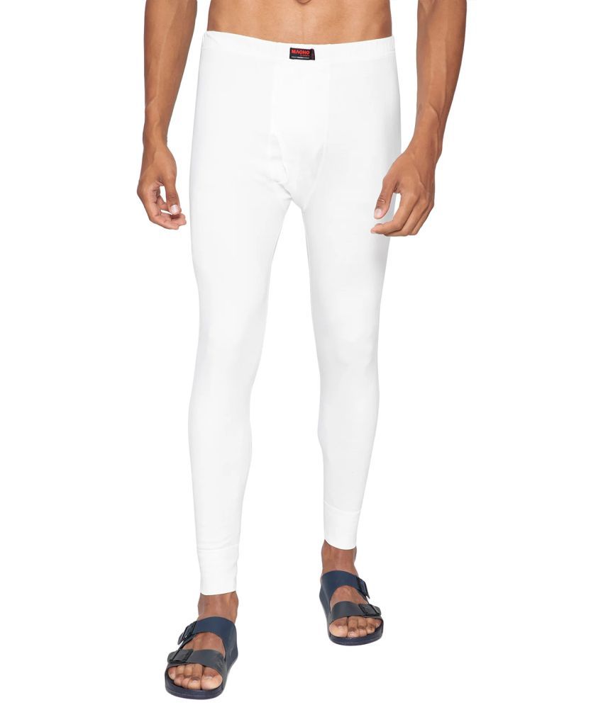     			Amul - White Polyester Men's Thermal Bottoms ( Pack of 1 )