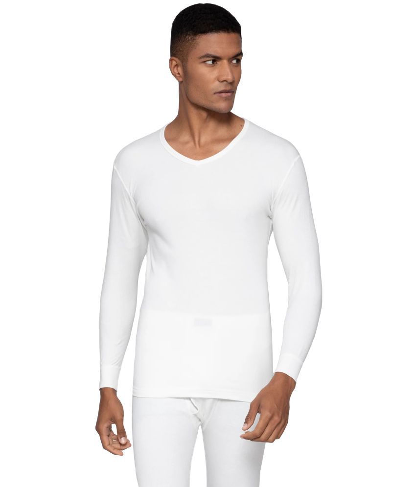     			Amul - White Polyester Men's Thermal Tops ( Pack of 1 )
