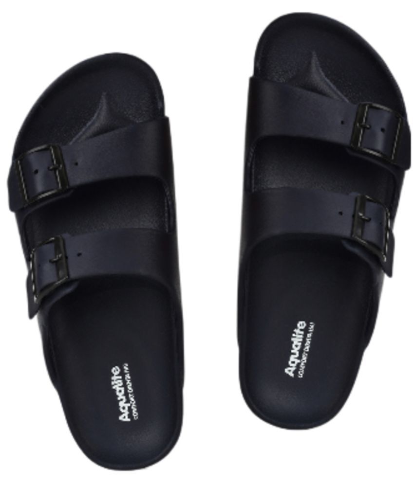     			Aqualite Navy Men's Thong Flip Flop