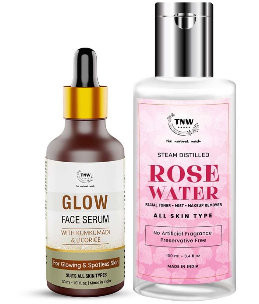     			Combo of 2- Rose Water 100ml & Glow Face Serum 30ml