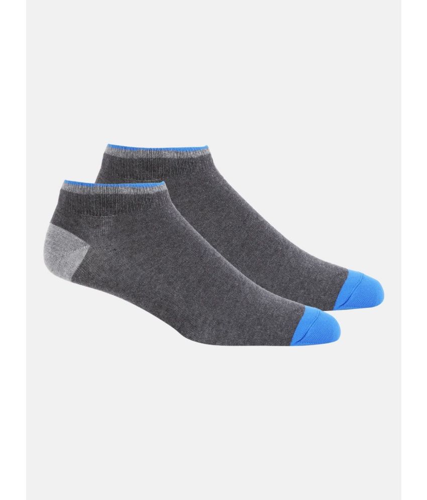     			Jockey 7052 Men Compact Cotton Low Show Socks With Stay Fresh Treatment - Charcoal (Pack of 2)