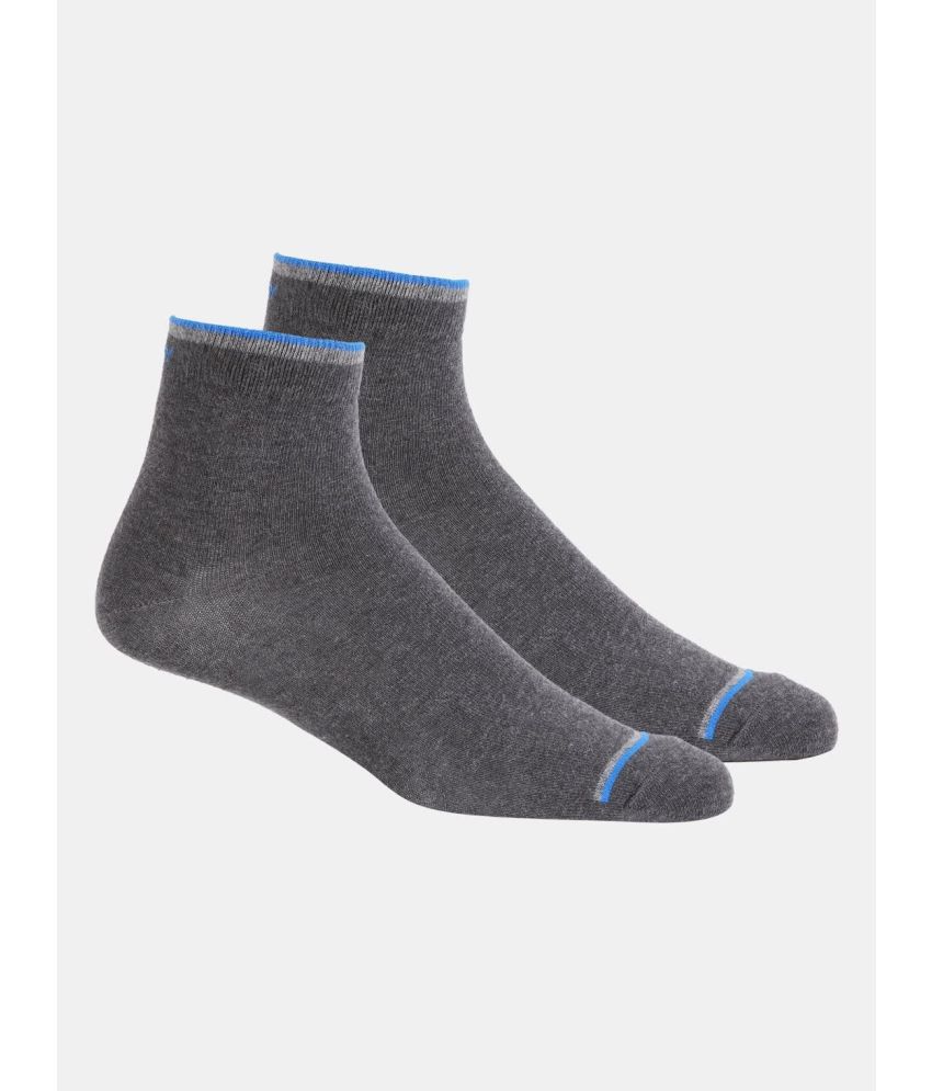     			Jockey 7051 Men Compact Cotton Ankle Length Socks With Stay Fresh Treatment - Charcoal (Pack of 2)