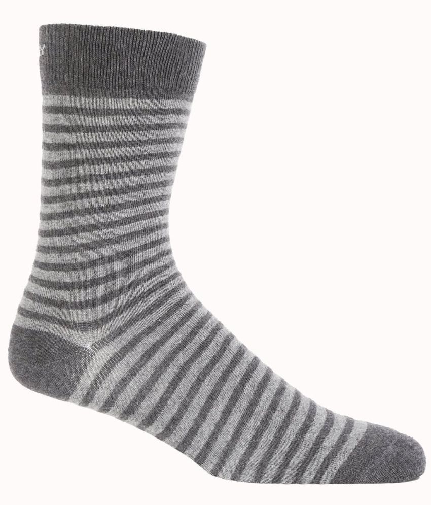     			Jockey 7095 Men Compact Cotton Crew Length Socks With Stay Fresh Treatment - Charcoal Melange