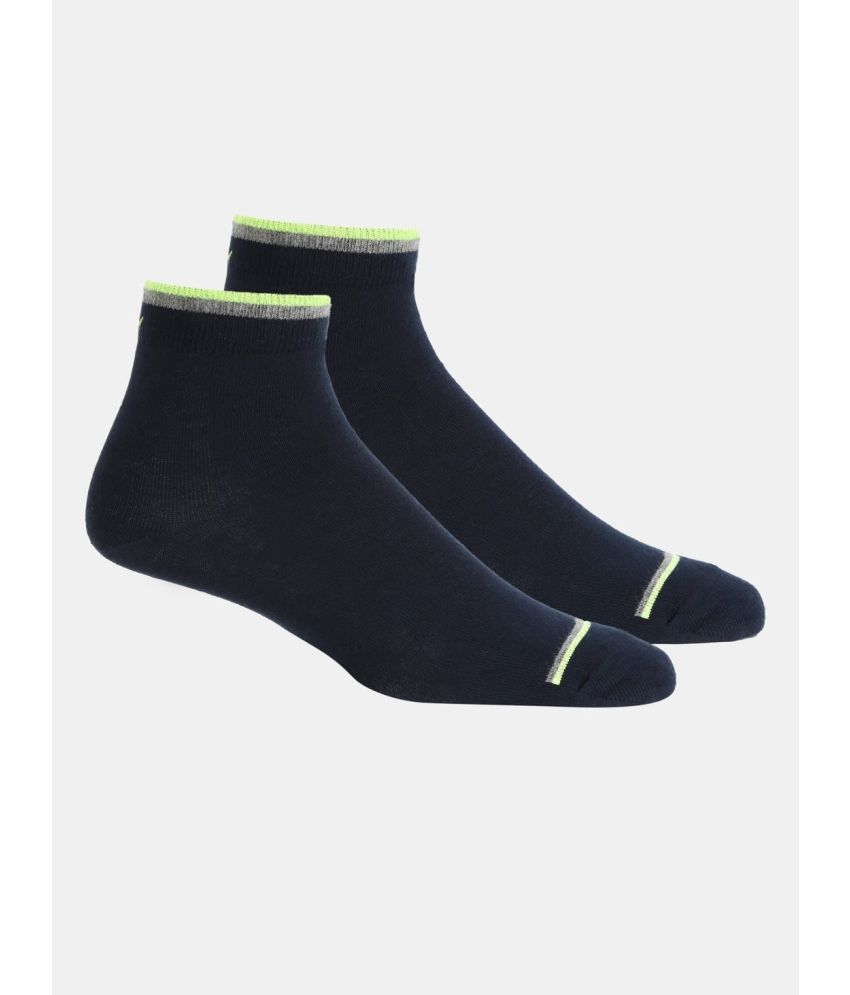     			Jockey 7051 Men Compact Cotton Ankle Length Socks With Stay Fresh Treatment - Navy (Pack of 2)