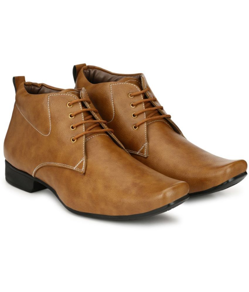     			John Karsun - Tan Men's Oxford Formal Shoes