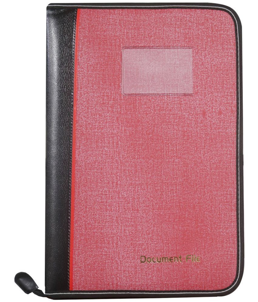     			Kopila - Pink Zip Folder ( Pack of 1 )