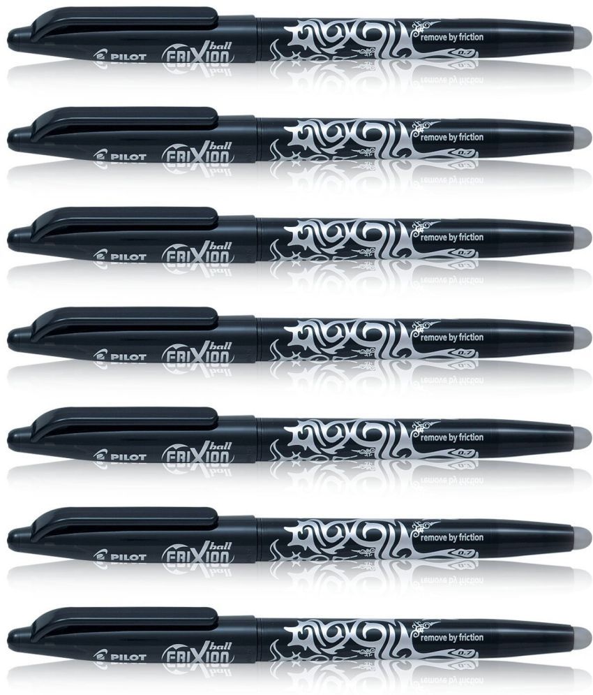     			Pilot Frixion Roller Pen Black Pack of 7