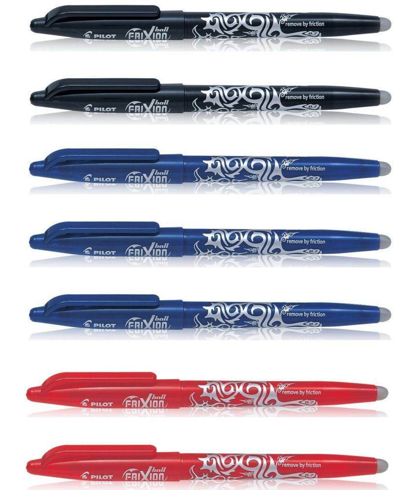     			Pilot Frixion Roller Pen Blue 3, Black 2 and Red 2