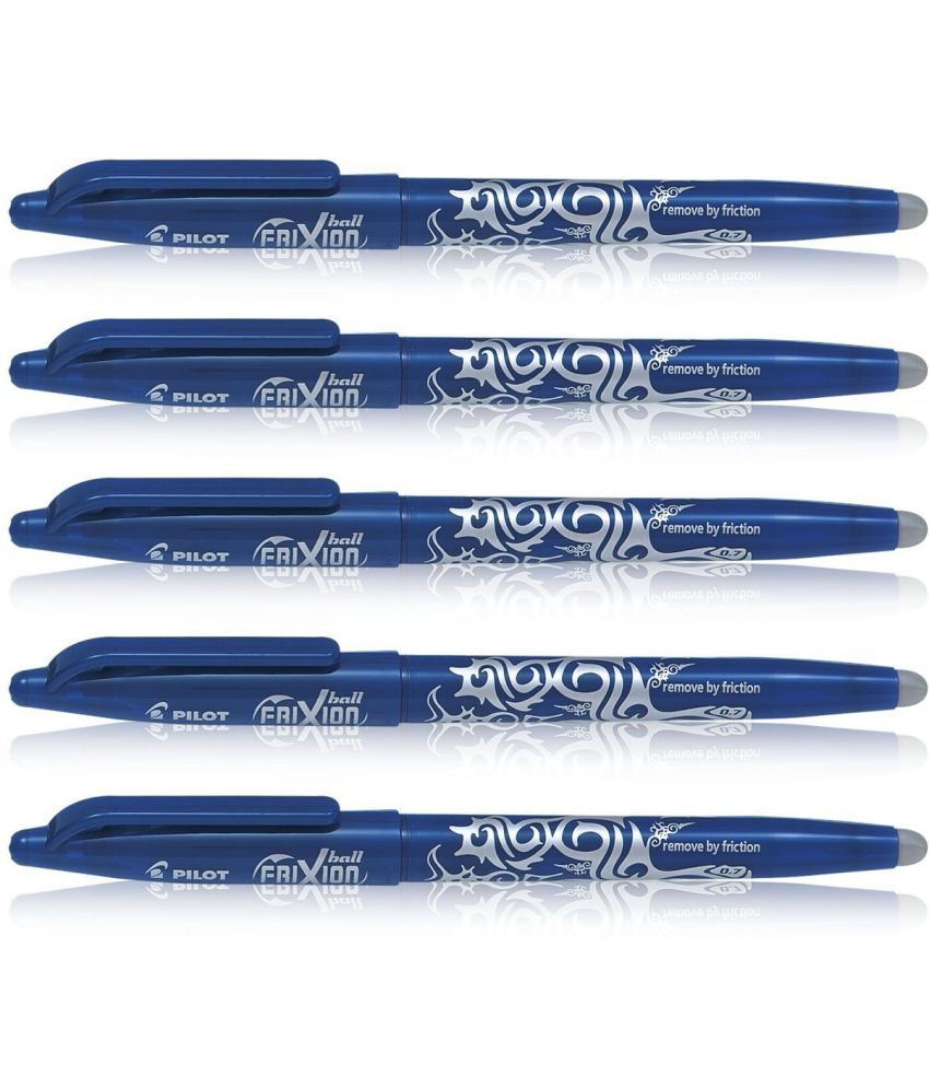     			Pilot Frixion Roller Pen  Blue Pack of 5