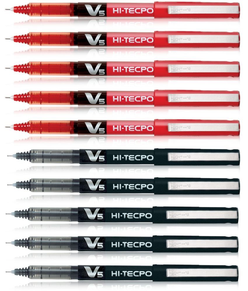     			Pilot Hi-Tecpoint V5 Black 5 and Red 5