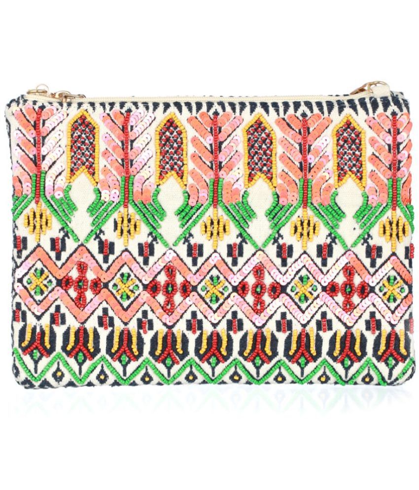     			Priyassi Multicolor Fabric Sling Bag