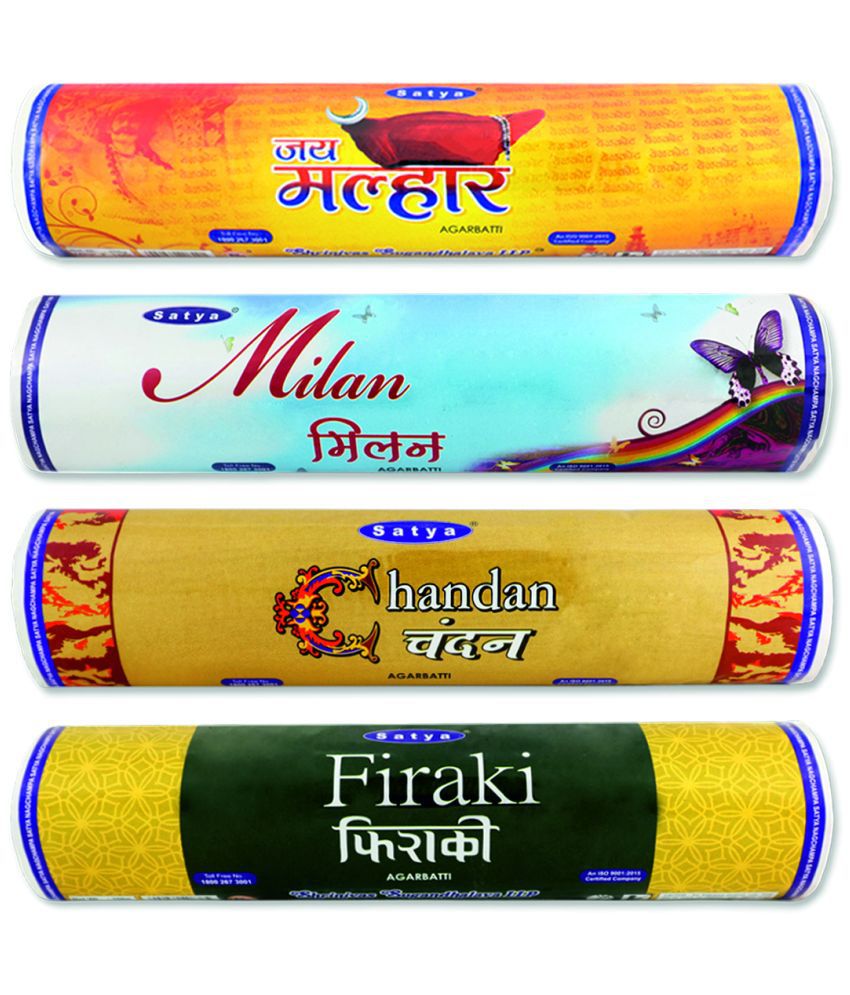     			Satya Incense Stick Rose,Chandan,Mild,Mesmerizing 1 Kg ( Pack of 4 )