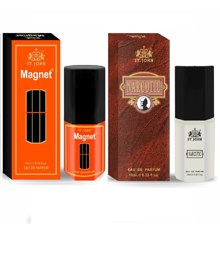     			St. John - Magnet & Narcotic Perfume for Men 10ml Each Eau De Parfum (EDP) For Men 10ml ( Pack of 2 )