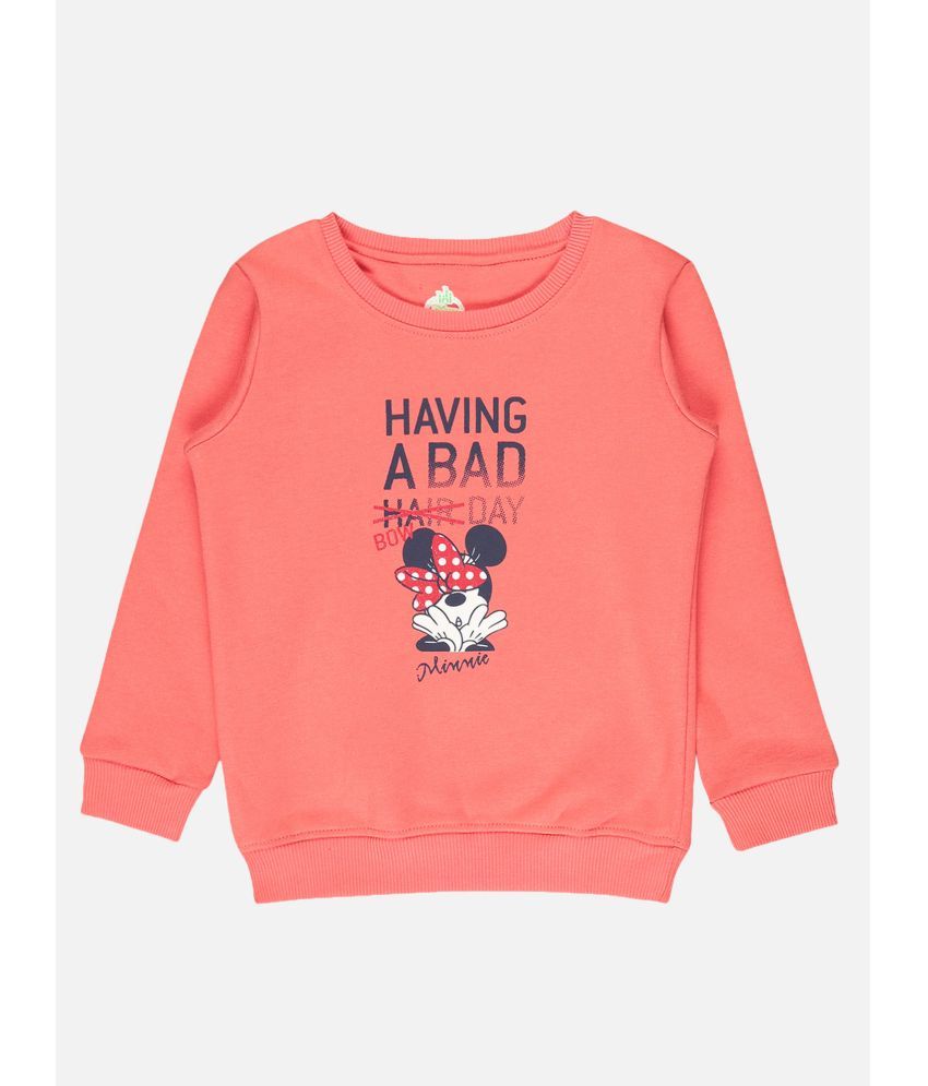     			Bodycare Girls Minnie & Friends Printed Sweat Shirt - Cherry