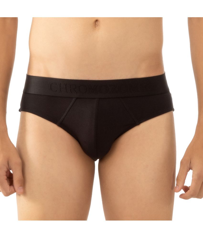     			Chromozome Black CZ 304 Briefs Modal Men Briefs ( Pack of 1 ) - Assorted