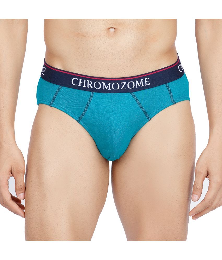     			Chromozome Turquoise CZ 309 Briefs Cotton Men Briefs ( Pack of 1 ) - Assorted