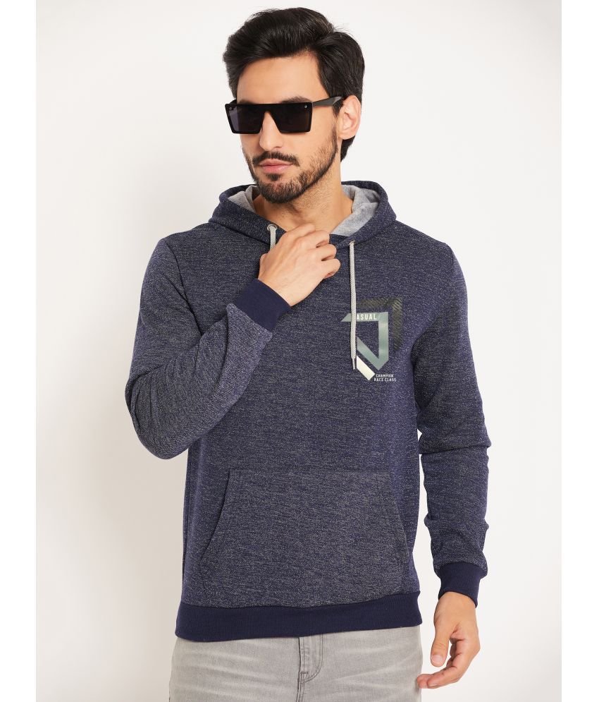     			GET GOLF Cotton Blend Hooded Men's Sweatshirt - Navy ( Pack of 1 )