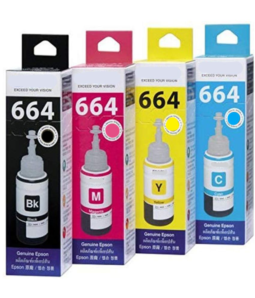     			ID CARTRIDGE 664 Multicolor Pack of 4 Cartridge for , L355, L550, T7741 Ink Bottle For Compatible for Ep son M100 M199