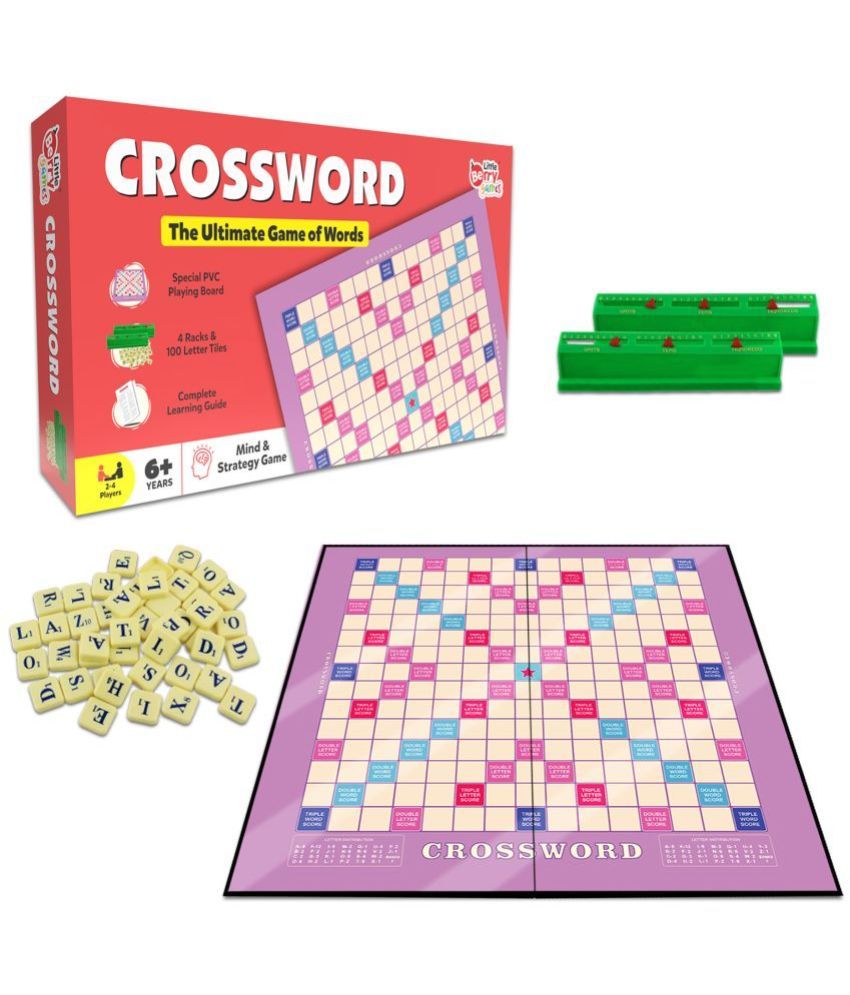     			Little Berry Crossword Board Game for Kids & Adults - Ultimate Word Building Game (Multicolour