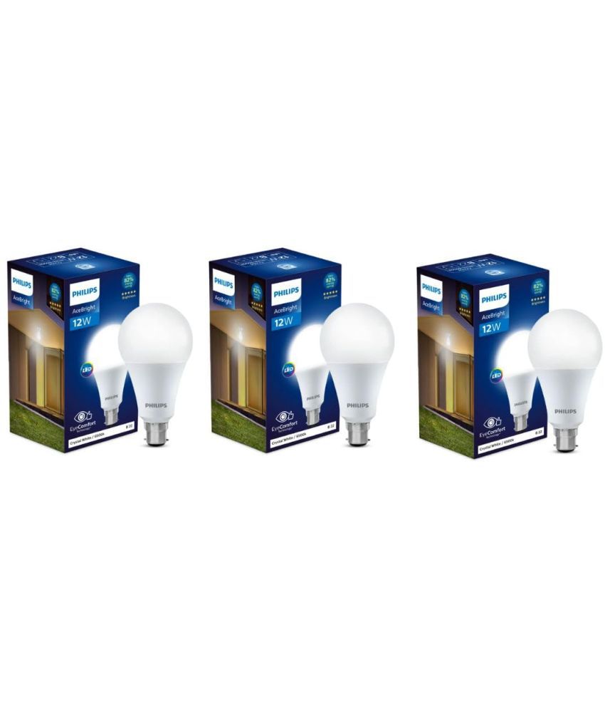     			Philips 12w Cool Day light LED Bulb ( Pack of 3 )