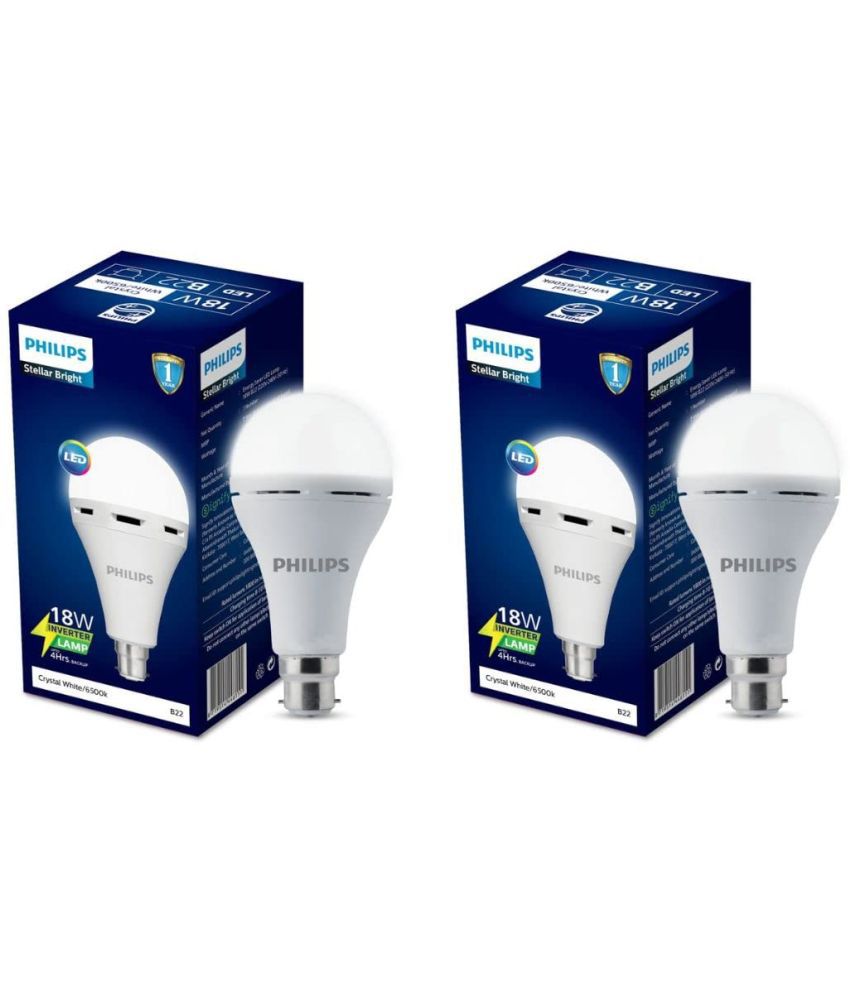     			Philips 18w Cool Day light Inverter Bulb ( Pack of 2 )