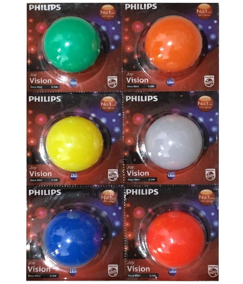     			Philips 1w Cool Day light LED Bulb ( Pack of 6 )