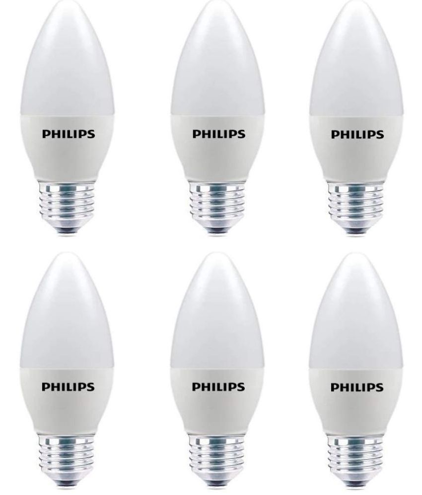     			Philips 4W Cool Day Light LED Bulb ( Pack of 6 )