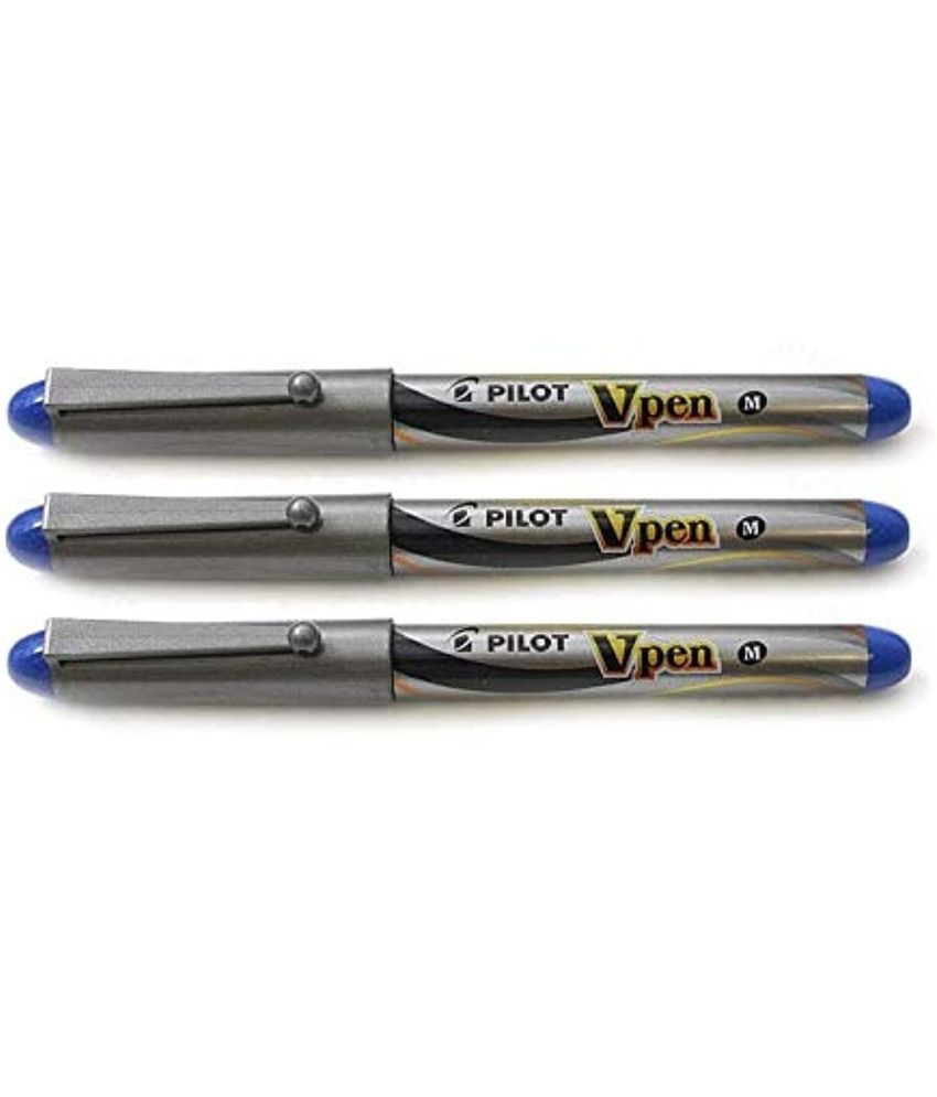     			Pilot V Pen Fountain Pen (Blue) Pack of 3