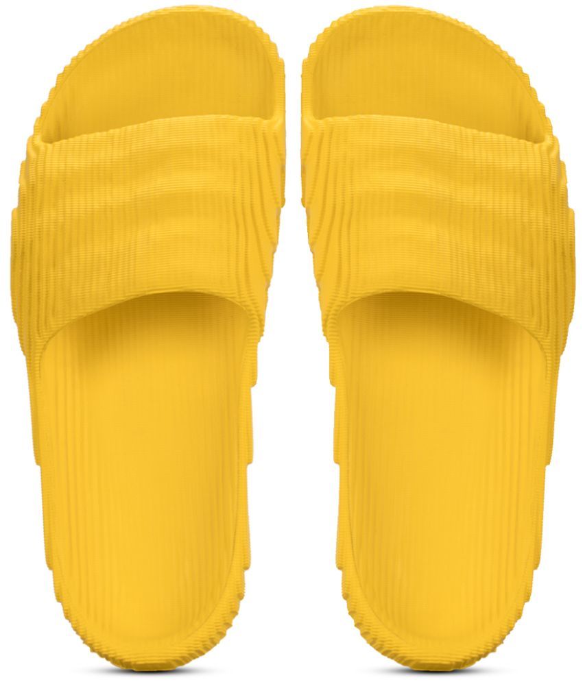     			atom Yellow Men's Slide Flip Flop