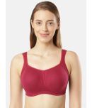 Jockey FE78 Wirefree Padded Super Combed Cotton Elastane Full Coverage Plus Size Bra - Beet Red