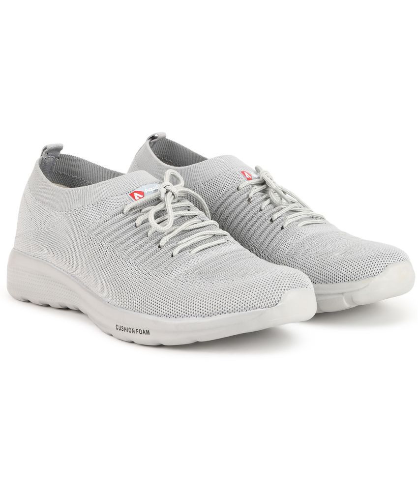     			Aqualite Light Grey Men's Slip-on Shoes