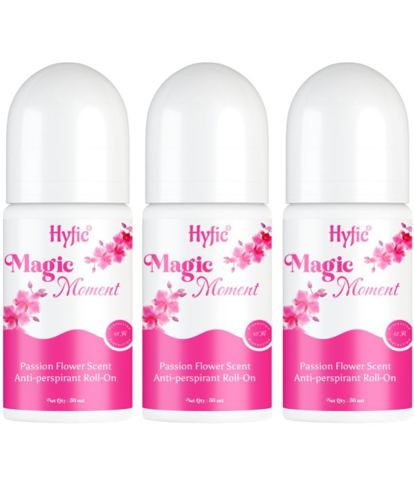     			HYFIC Magic Moment Underarm Roll-On | Helps Prevent Underarm Darkening .| Long Lasting |, Aluminium Free, Silicon Free, 5% AHA, Licorice Extract,Soft, Smooth, and Fresh pack of 3