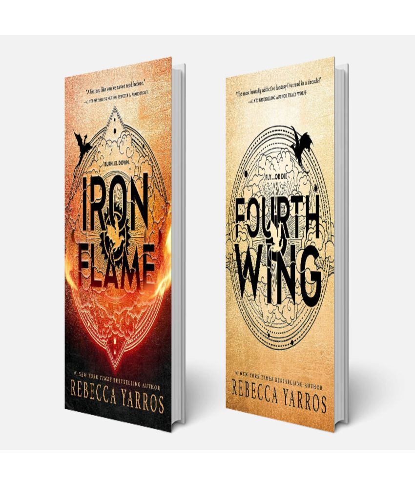     			IRON FLAME + FOURTH WING BY REBECCA YARROS PAPERBACK ENGLISH EDITION 2023