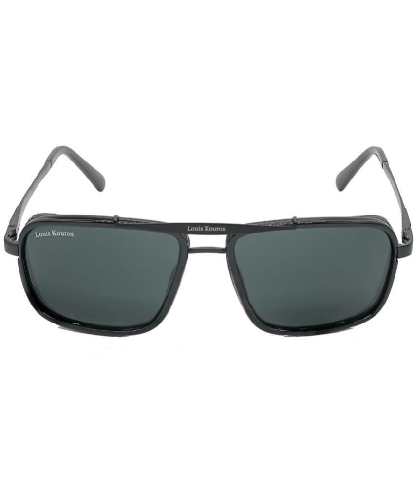     			LOUIS KOUROS Black Square Sunglasses ( Pack of 1 )