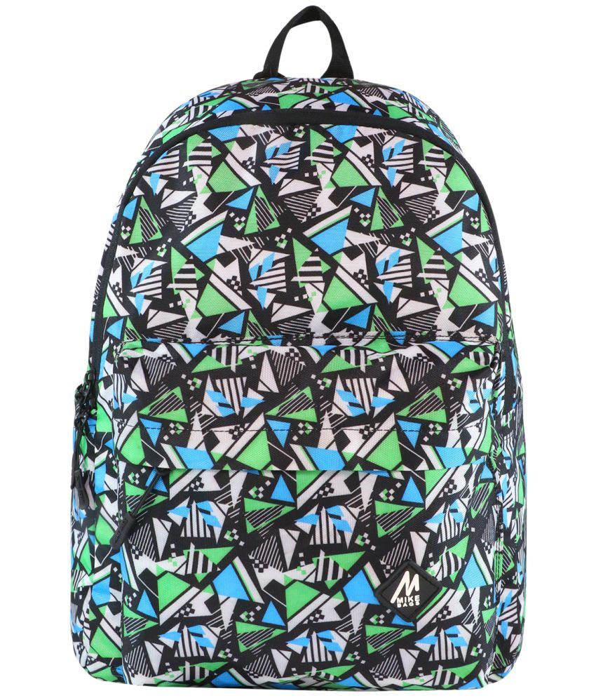     			MIKE 18 Ltrs Blue Polyester College Bag