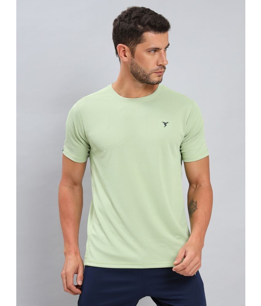     			Technosport Mint Green Polyester Slim Fit Men's Sports T-Shirt ( Pack of 1 )