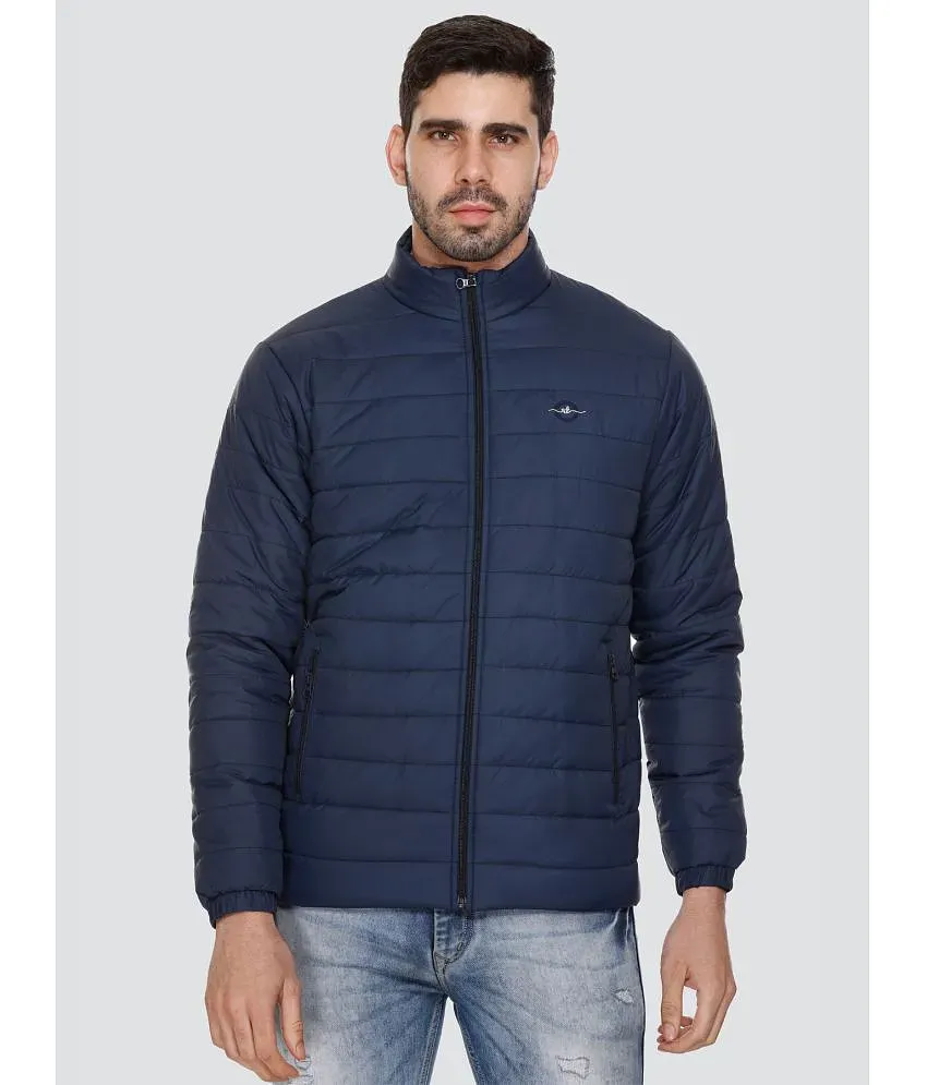 RARE TIMES Nylon Men s Puffer Jacket Navy Pack of 1 Buy