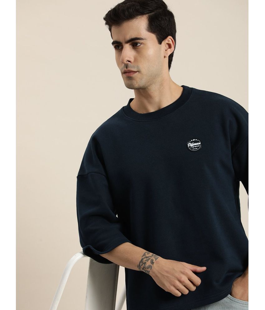     			Difference of Opinion Fleece Round Neck Men's Sweatshirt - Navy ( Pack of 1 )
