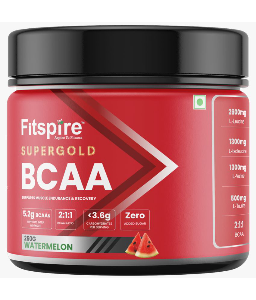     			Fitspire Super Gold BCAA Watermelon Flavour | Intra-Workout 250 gm