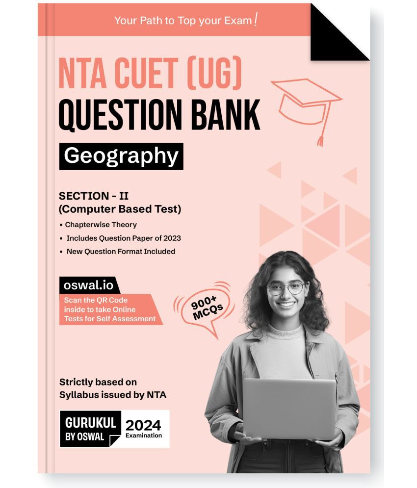     			Gurukul NTA CUET (UG) Geography Question Bank Exam 2024 : 900+ MCQs with Chapterwise Theory, 2023 Solved Paper, New Paper Pattern, Common University Entrance Test Computer Based