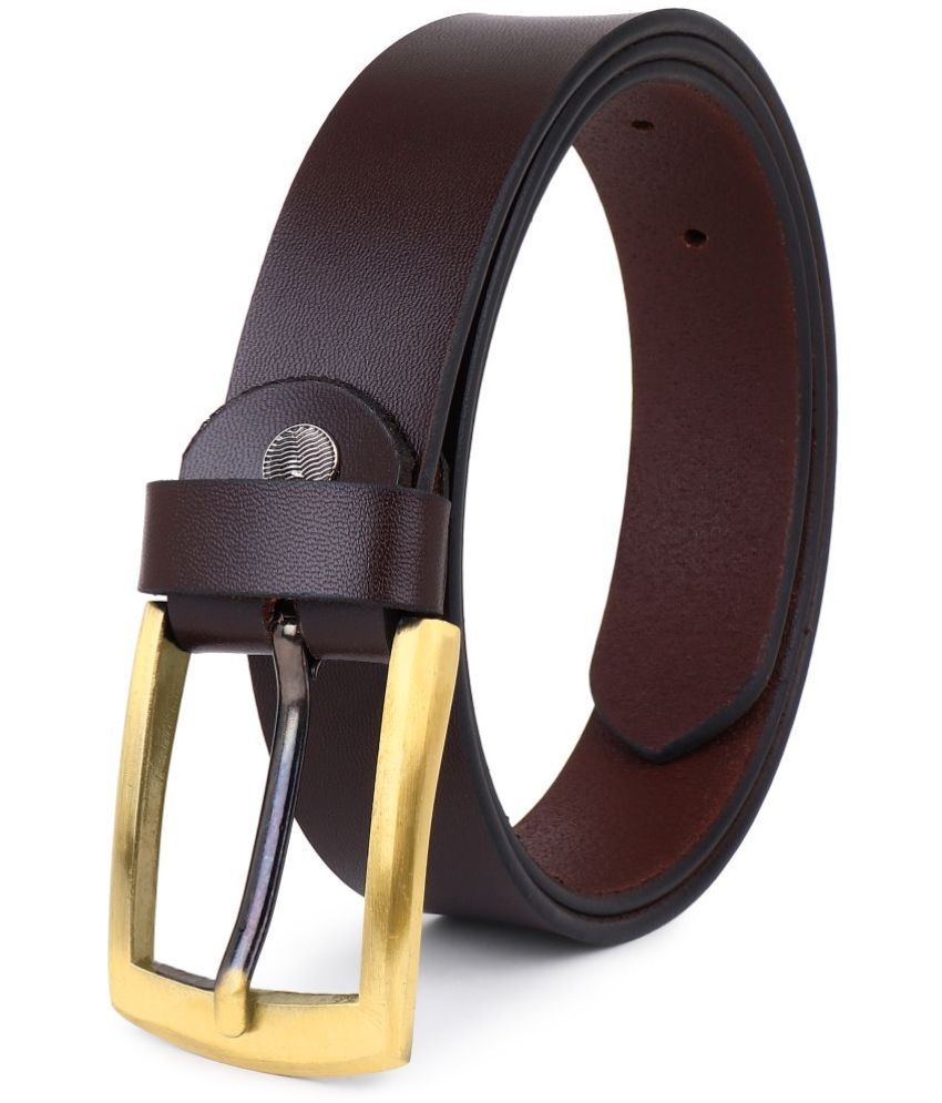     			Loopa - Brown 100% Leather Men's Formal Belt ( Pack of 1 )