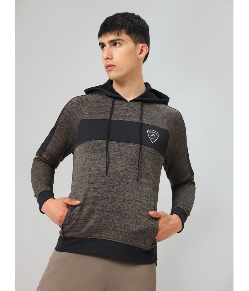     			Technosport Stone Grey Polyester Men's Gym Sweatshirt ( Pack of 1 )