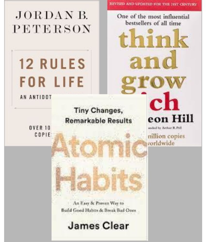    			12 Rules for Life + Think And Grow Rich + Atomic Habits