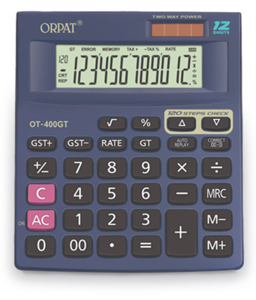     			Orpat Check and Correct Desktop Calculators OT-400GT Dark Grey